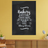 ヴィンテージスタイルベーカリーシャルボードポスター キャンバスプリント (インサイチュ (リビング))