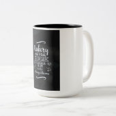 ヴィンテージスタイルベーカリーシャルボードポスター ツートーンマグカップ (正面右)