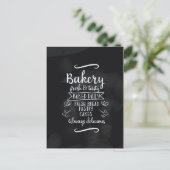 ヴィンテージスタイルベーカリーシャルボードポスター ポストカード (スタンド正面)