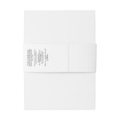 ヴィンテージスタイルホワイトソープベリーバンド 招待状ベリーバンド (裏面例)