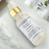 ヴィンテージスタイルホワイトドロッパーボトルラベル ラベル