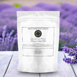 ヴィンテージスタイルホワイトバスソートパウチラベルwロゴ スパークリングワインラベル