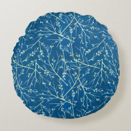 ヴィンテージスタイルボタニ離れカルシグズ ラウンドクッション