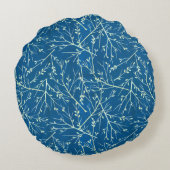 ヴィンテージスタイルボタニ離れカルシグズ ラウンドクッション (裏面)