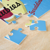 ヴィンテージスタイルボーリングチーム ジグソーパズル (側面)