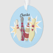 ヴィンテージスタイルボーリング オーナメント (正面)