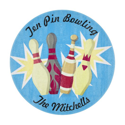 ヴィンテージスタイルボーリング カッティングボード (正面)