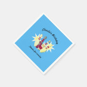 ヴィンテージスタイルボーリング スタンダードカクテルナプキン (角)