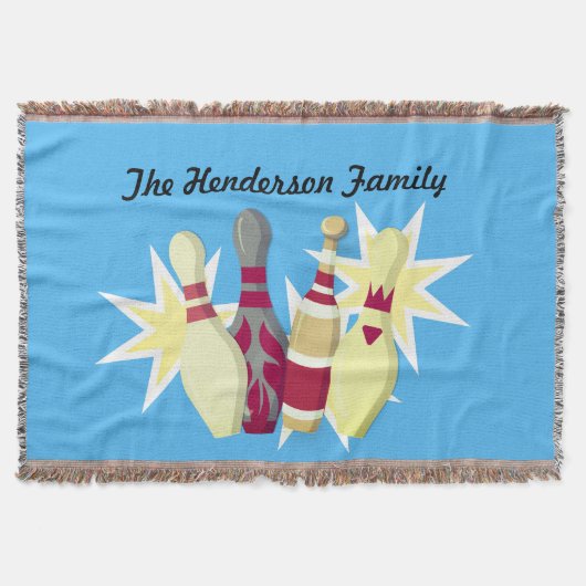 ヴィンテージスタイルボーリング スローブランケット (正面)