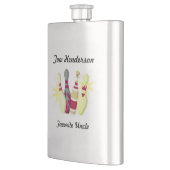 ヴィンテージスタイルボーリング フラスク (左)