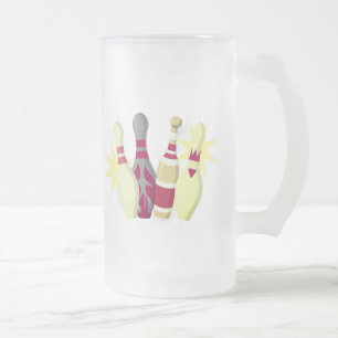 ヴィンテージスタイルボーリング フロストグラスビールジョッキ