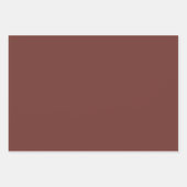 ヴィンテージスタイルポインセチア素朴クリスマス ラッピングペーパーシート (正面3)