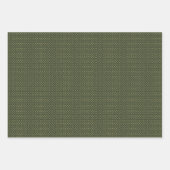 ヴィンテージスタイルポインセチア素朴クリスマス ラッピングペーパーシート (正面2)