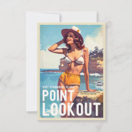 ヴィンテージスタイルポイントルックアウトトラベル カード
