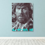 ヴィンテージスタイルポスター&キャンバスカンフー熱 キャンバスプリント (インサイチュ (ウッドフロア))