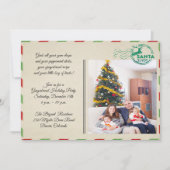 ヴィンテージスタイルポストカードホリデーセレブレーションパーティー 招待状 (正面)