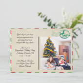 ヴィンテージスタイルポストカードホリデーセレブレーションパーティー 招待状 (スタンド正面)