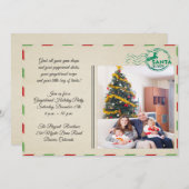 ヴィンテージスタイルポストカードホリデーセレブレーションパーティー 招待状 (正面/裏面)