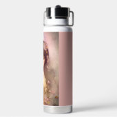 ヴィンテージスタイルポートレートの美しいフローラ女性 ウォーターボトル (背面)