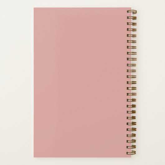 ヴィンテージスタイルポートレートの美しいフローラ女性 ノートブック (裏面)