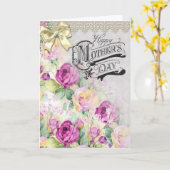 ヴィンテージスタイルマザーズデイカード カード (黄色い花)