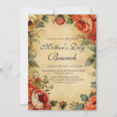 ヴィンテージスタイルマザーズデイブランチ 招待状 (正面)