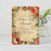 ヴィンテージスタイルマザーズデイブランチ 招待状 (スタンド正面)