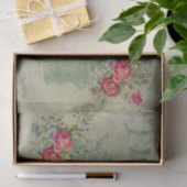 ヴィンテージスタイルマスク，花，ティータイム 薄葉紙 (ギフト)