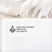 ヴィンテージスタイルマソニックロッジ住所 シール (インサイチュ)