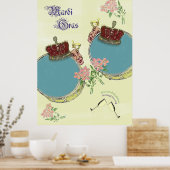 ヴィンテージスタイルマルディグラスポスター ポスター (キッチン)