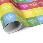 ヴィンテージスタイルメリークリスマスラッピング紙 ラッピングペーパー (ロールコーナー)