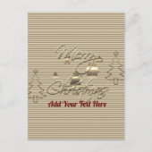 ヴィンテージスタイルメリークリスマス ポストカード (正面)