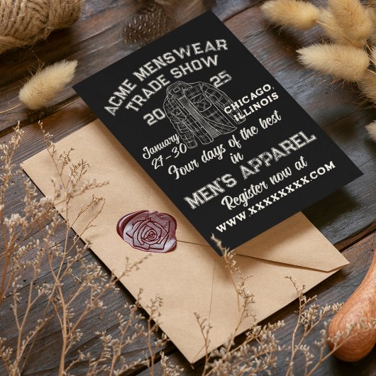 ヴィンテージスタイルメンズウェア見本市 招待状