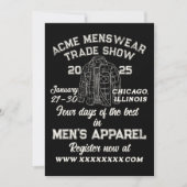 ヴィンテージスタイルメンズウェア見本市 招待状 (正面)