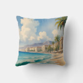 ヴィンテージスタイルモンテカルロビーチトラベル クッション (裏面)