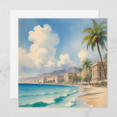 ヴィンテージスタイルモンテカルロビーチトラベル シーズンカード (正面/裏面)