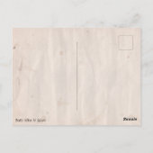 ヴィンテージスタイルヨモギ草植物ポストカード ポストカード (裏面)