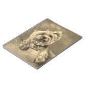 ヴィンテージスタイルヨークシャーテリアスパイラルノート ノートブック (左側)