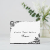 ヴィンテージスタイルラブ引用文日付の保存 案内ポストカード (スタンド正面)