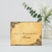 ヴィンテージスタイルラブ引用文日付の保存 案内ポストカード (スタンド正面)