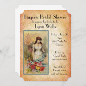 ヴィンテージスタイルランジェリーブライダルシャワー 招待状 (正面/裏面)