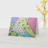 ヴィンテージスタイルランチョンマットグリーティングカード カード (黄色い花)