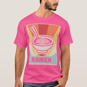 ヴィンテージスタイルラーメンのポスター Tシャツ