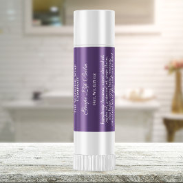 ヴィンテージスタイルリップクリーム管ラベル – 紫 スクエアシール