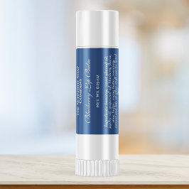 ヴィンテージスタイルリップバーム管ラベル – 青 スクエアシール