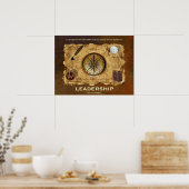 ヴィンテージスタイルリーダーシップやる気を起こさせるポスター ポスター (キッチン)
