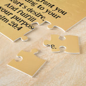 ヴィンテージスタイルレッドチューリップフラワー信仰パズル ジグソーパズル (側面)