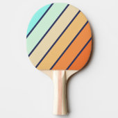 ヴィンテージスタイルレトロのストはっきりしたライピング 卓球ラケット (裏面)