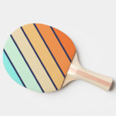ヴィンテージスタイルレトロのストはっきりしたライピング 卓球ラケット (横)