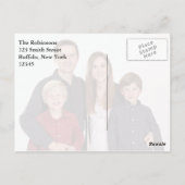 ヴィンテージスタイルレトロアンティークファンハッピーサマー ポストカード (裏面)